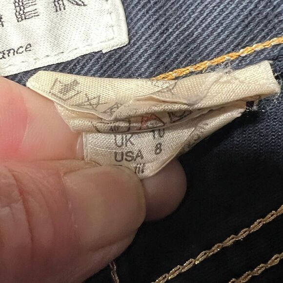 Jaeger France High Waisted Straight Leg Ankle Jeans Women’s Sz 8 - Picture 6 of 7